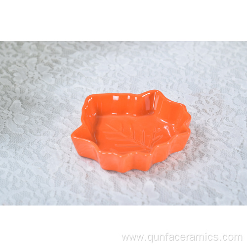 Ceramic Leaf Shaped Mini Kitchen Dish